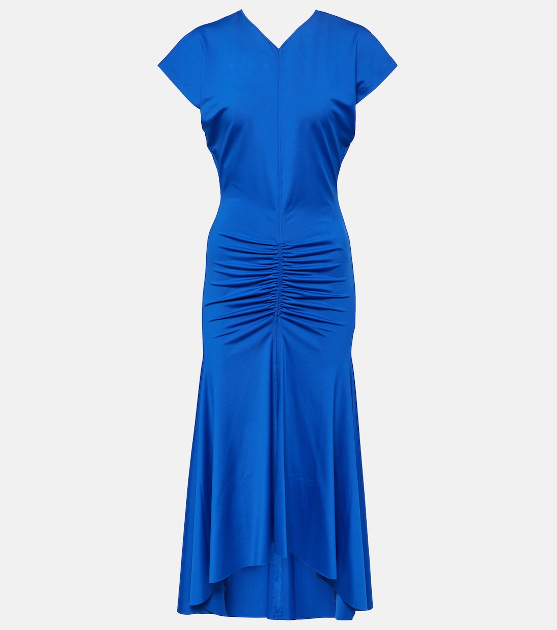 Abito midi in jersey con ruches | Victoria Beckham