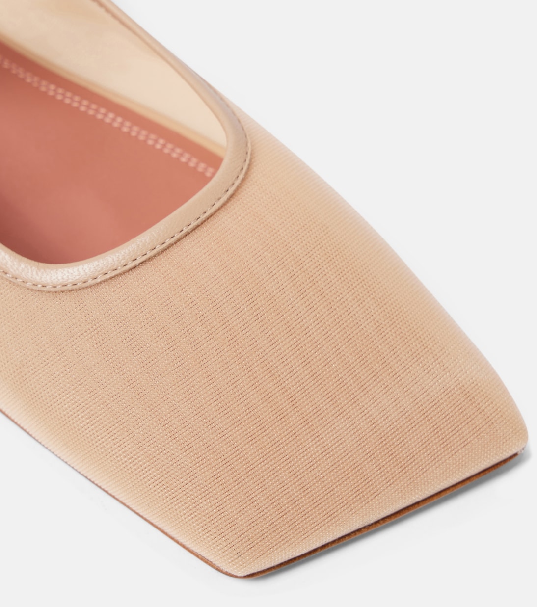 Ane embellished mesh ballet flats | Amina Muaddi