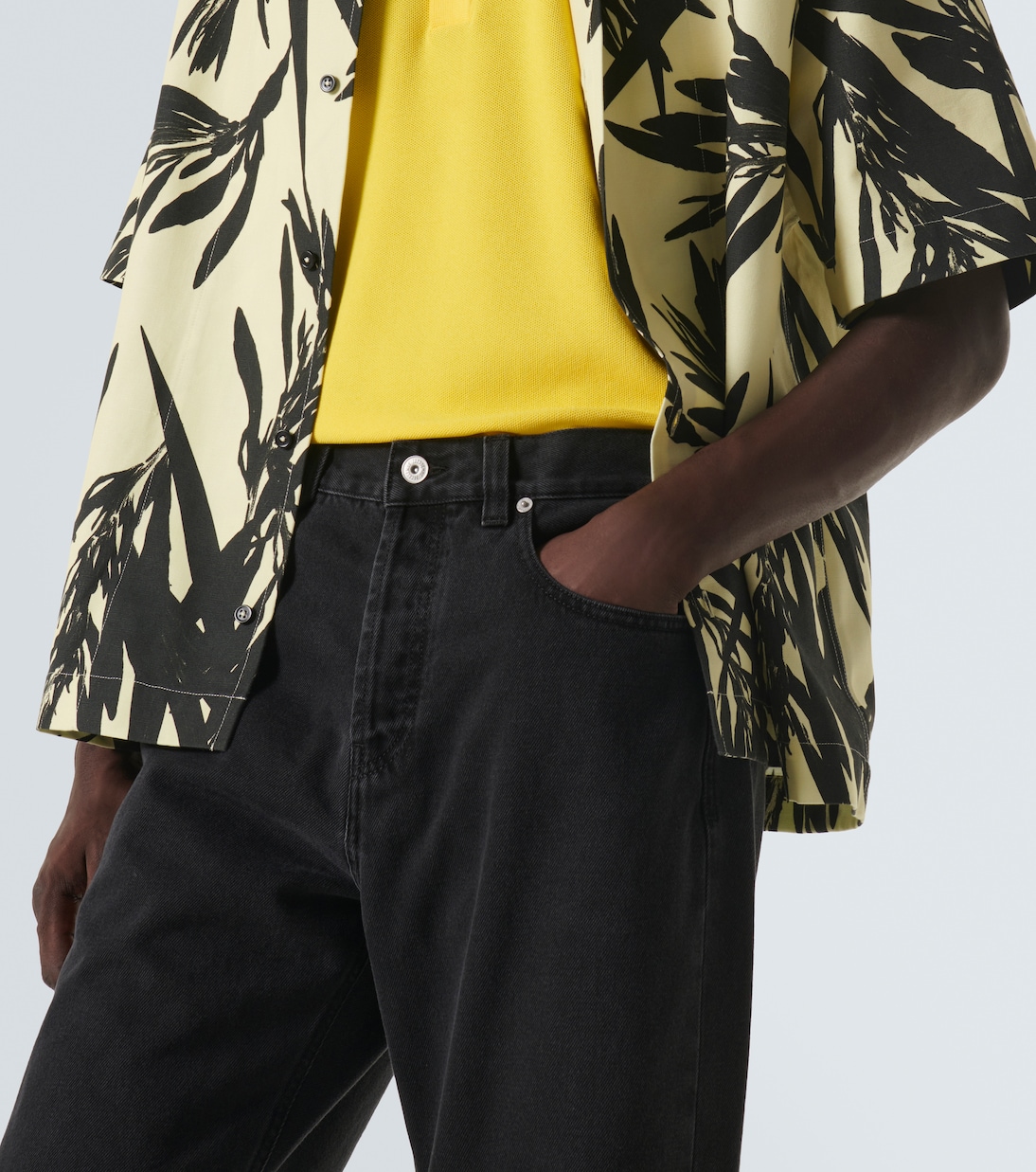 Jean droit Nîmes à taille mi-haute | Jacquemus