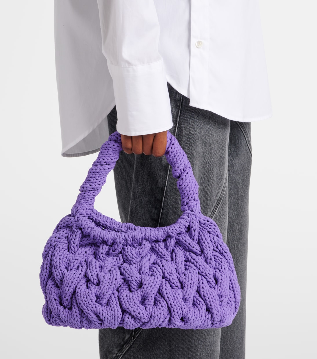 Cable-knit shoulder bag | JW Anderson