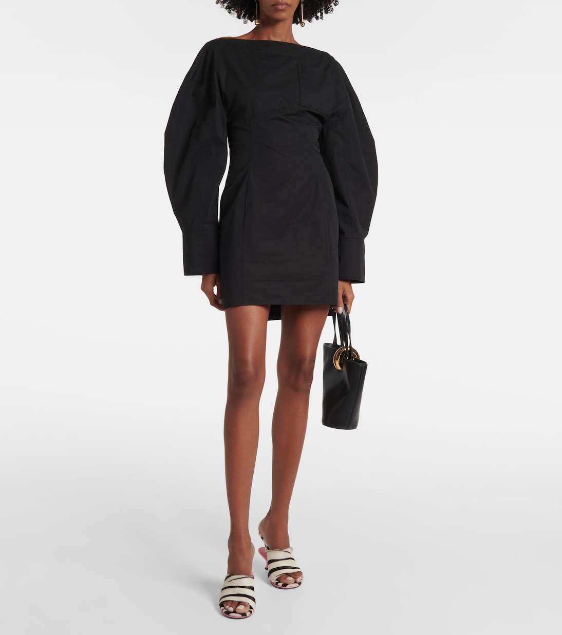Les Doubles Mules zebra-print calf hair mules | Jacquemus