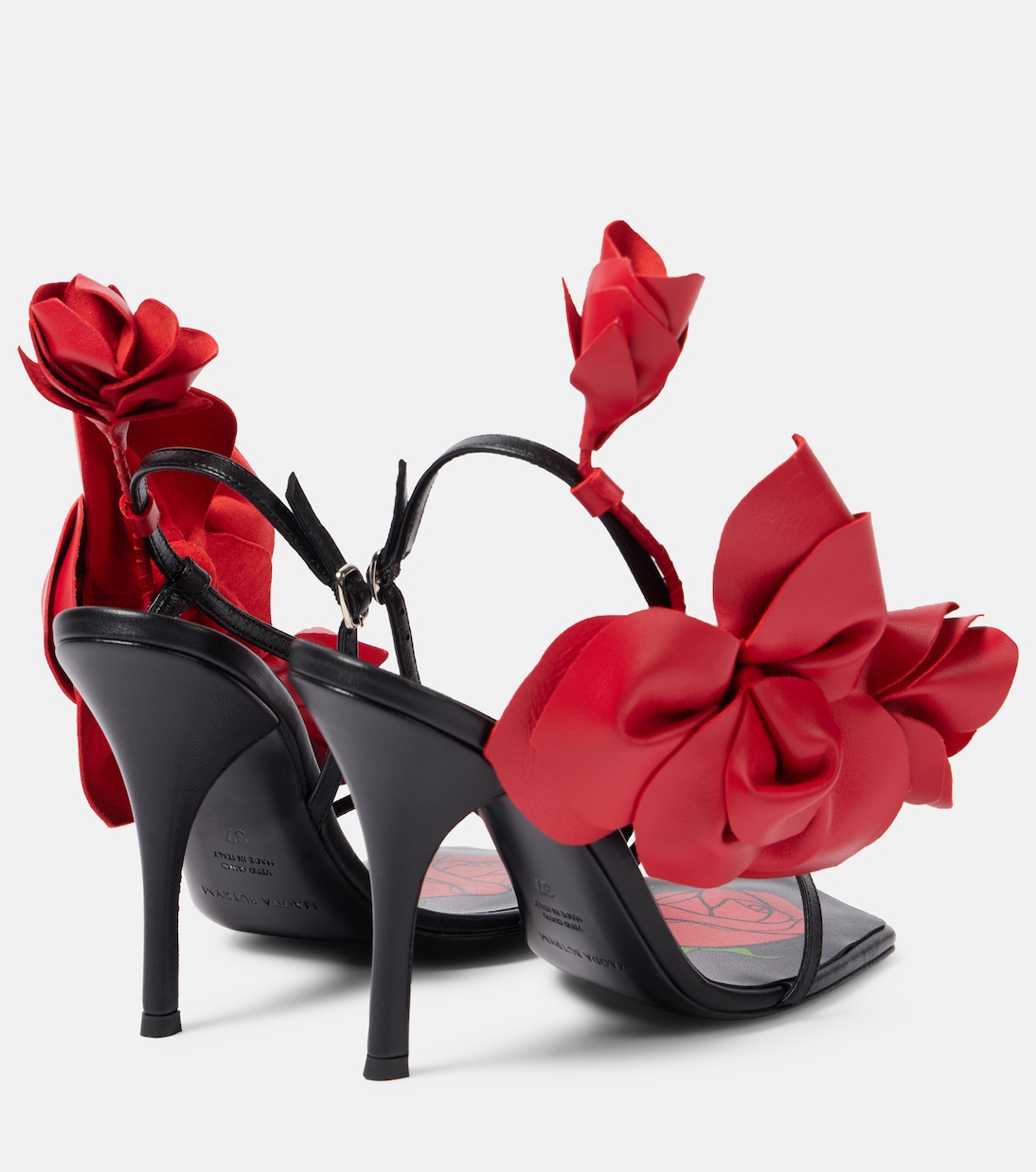 Sandales en cuir à fleurs | Magda Butrym