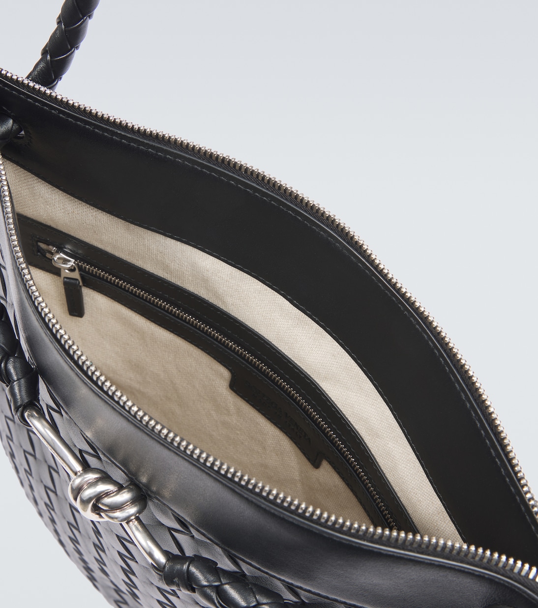 Borsa a tracolla Flat Andiamo in pelle | Bottega Veneta
