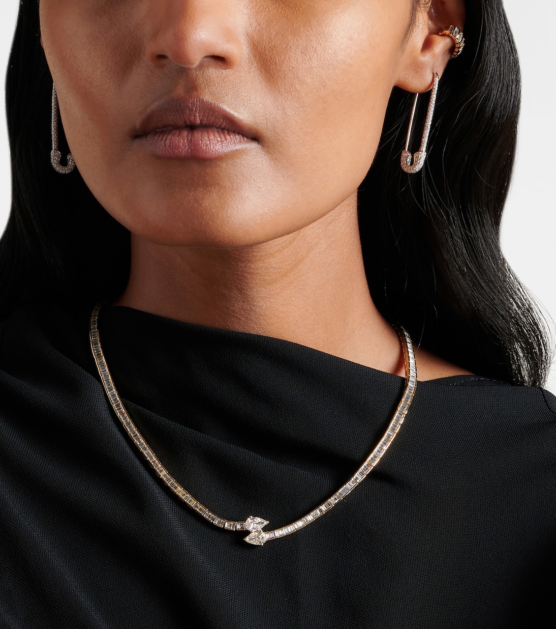 Choker Saturn en or 18 ct et diamants | Anita Ko