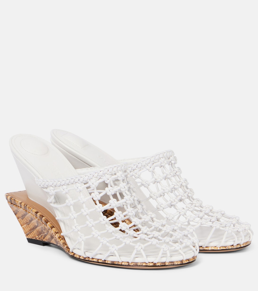 Mules compensées Double 110 en cuir | Jacquemus