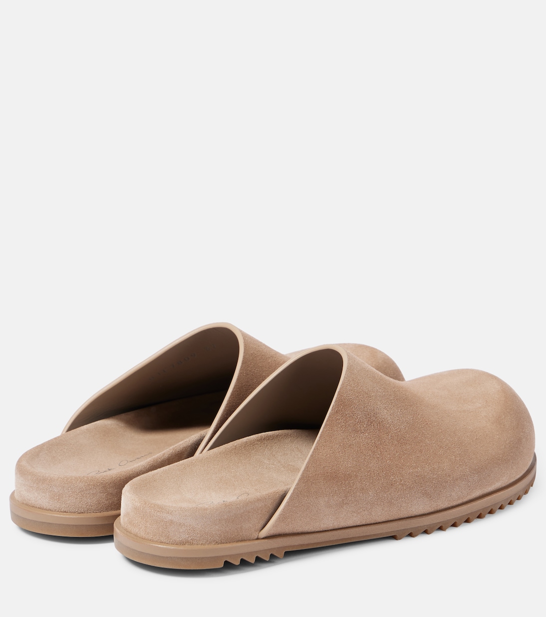 Mocassini in pelle scamosciata granola di Rick Owens per giovani trendy