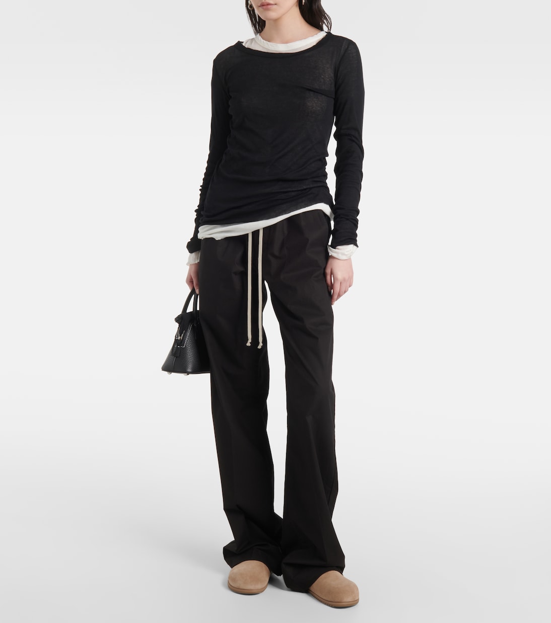 Mocassini in pelle scamosciata granola di Rick Owens per giovani trendy