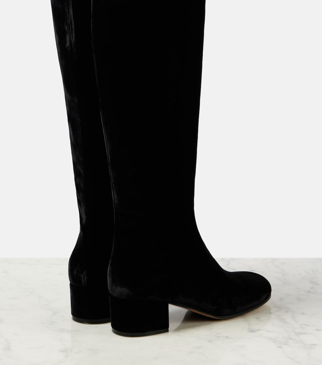 Joelle 45 velvet knee-high boots | Gianvito Rossi