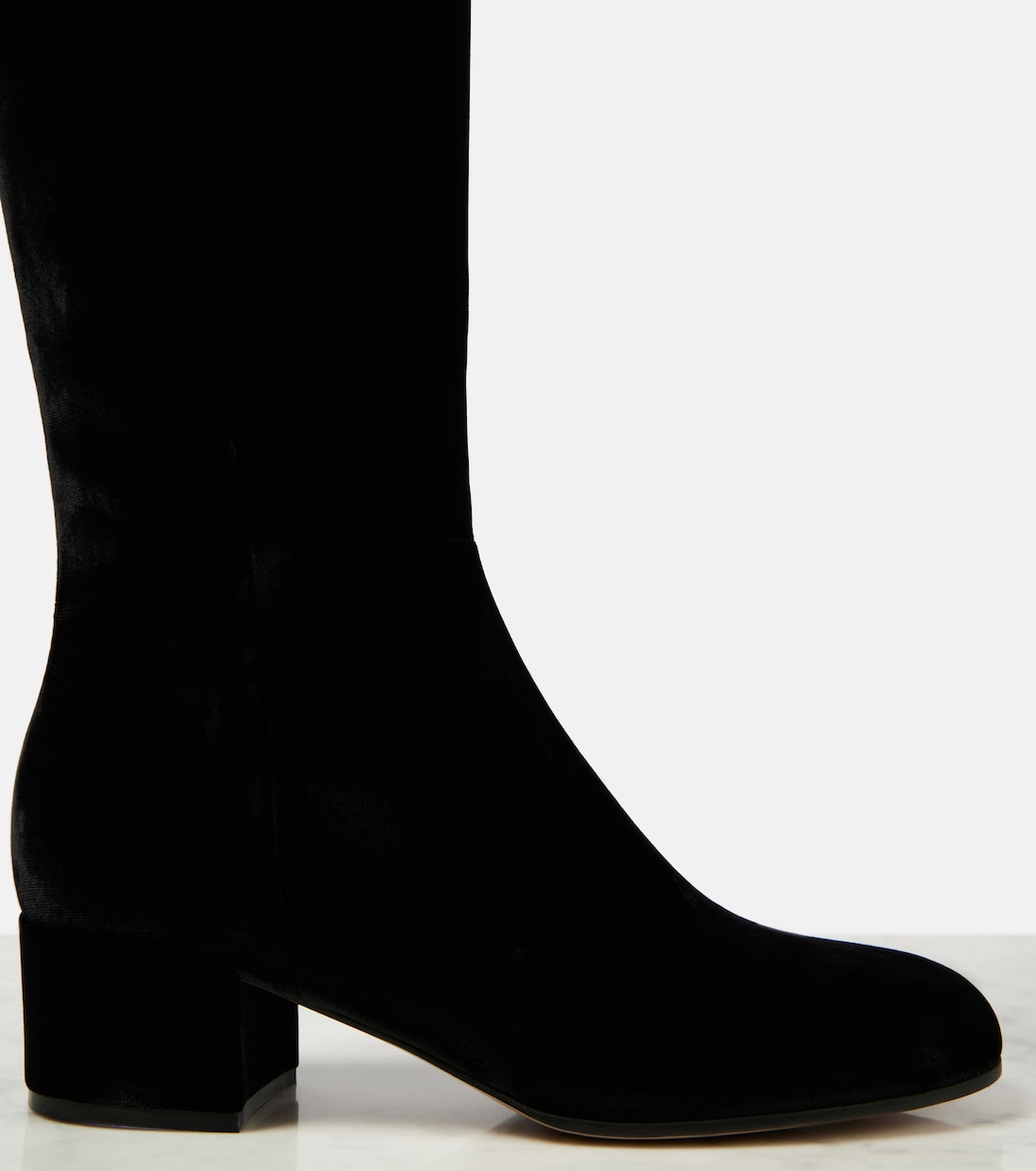 Joelle 45 velvet knee-high boots | Gianvito Rossi