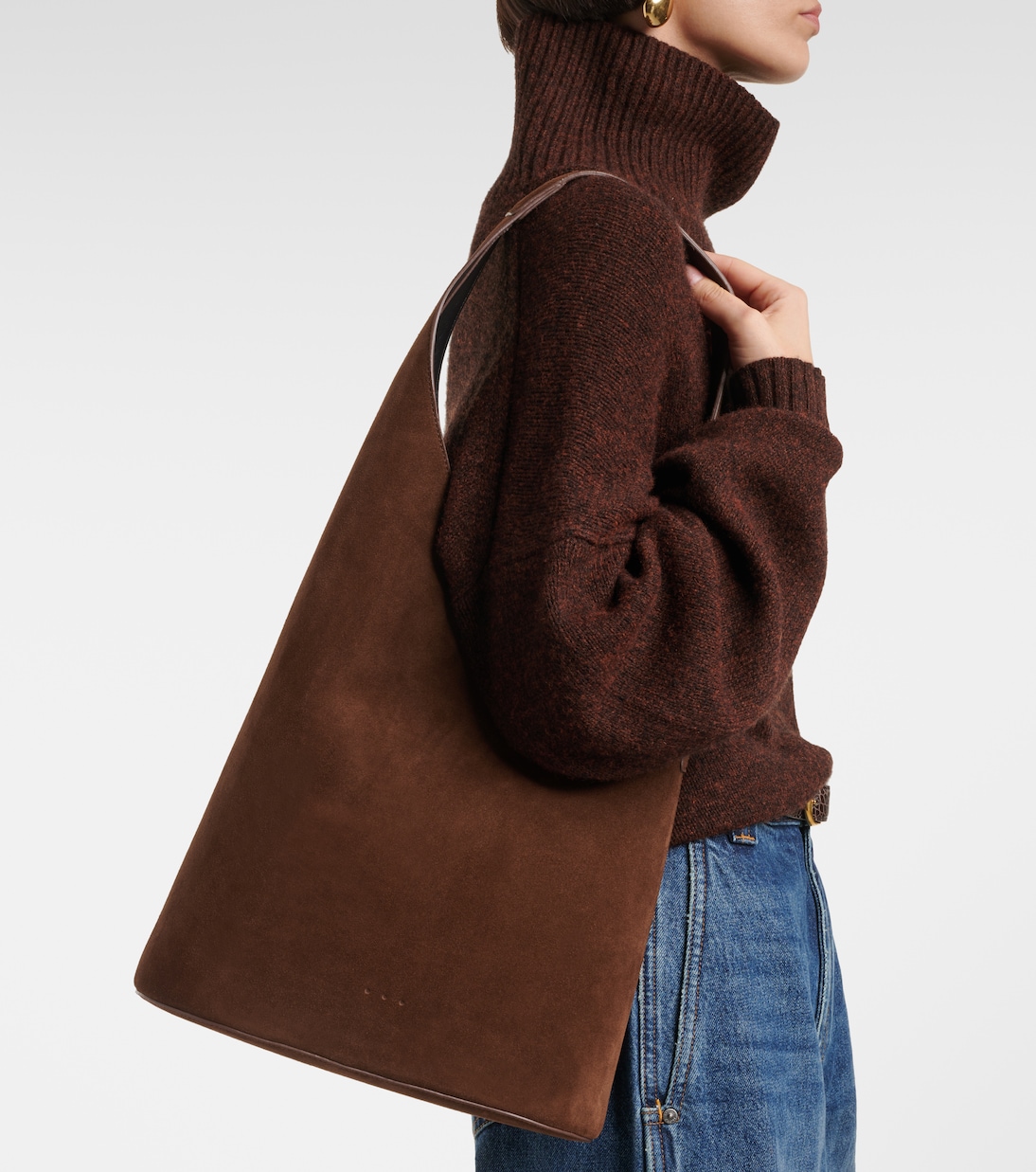 Borsa Lune Large in suede | Aesther Ekme