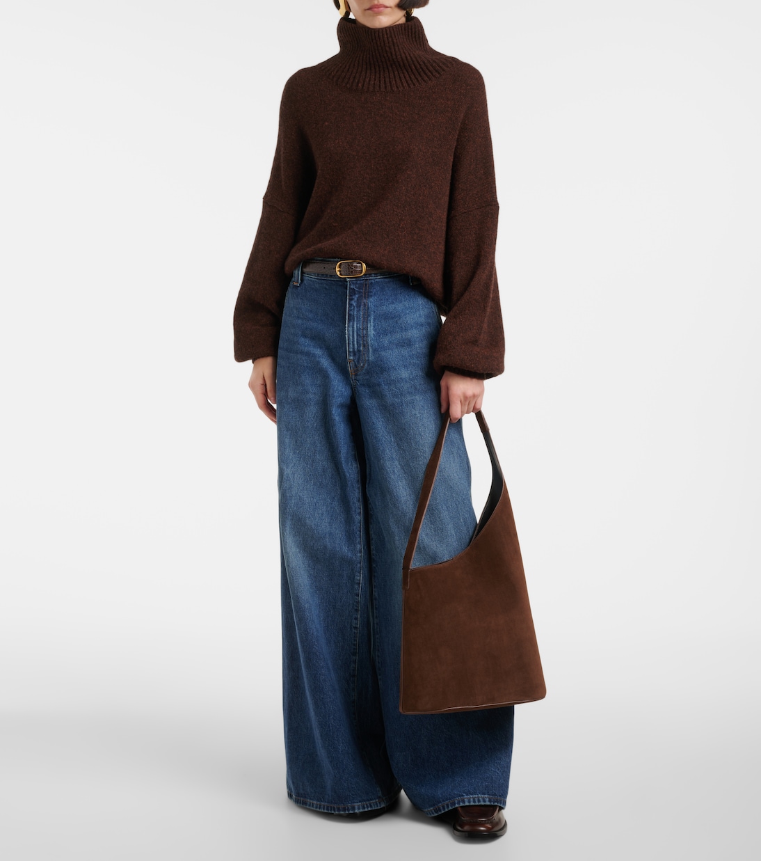 Borsa Lune Large in suede | Aesther Ekme
