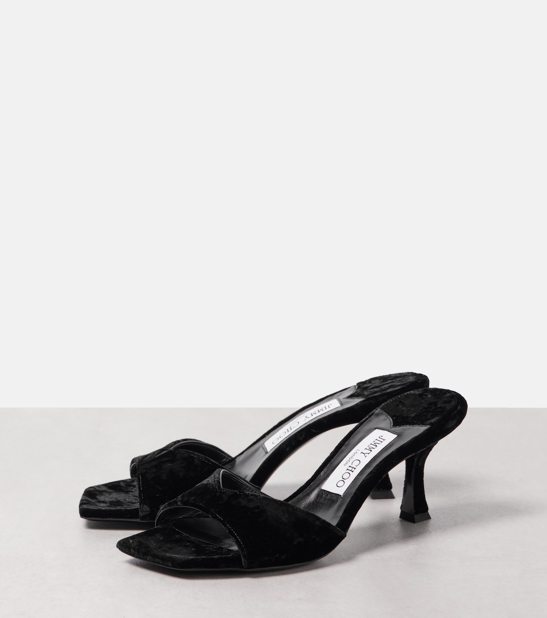 Mules Skye 70 in velluto | Jimmy Choo