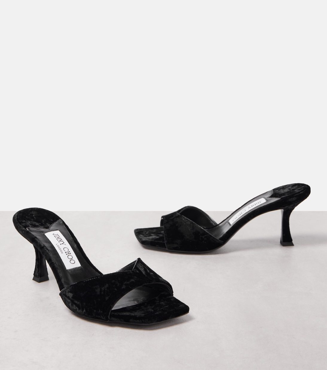 Mules Skye 70 in velluto | Jimmy Choo