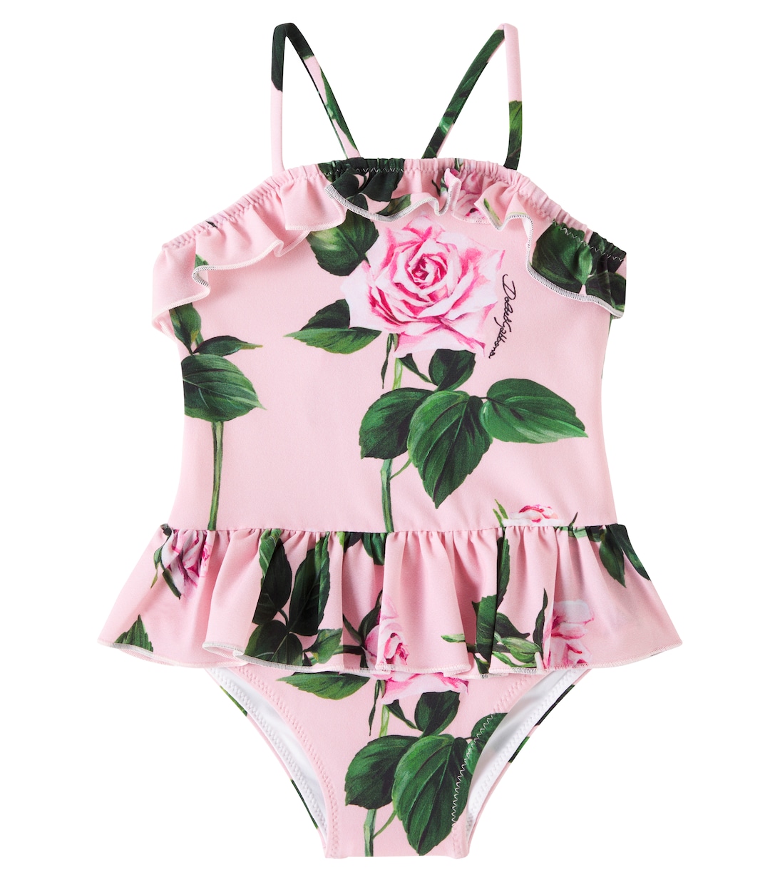 Baby - Costume intero con volant | Dolce&Gabbana Kids