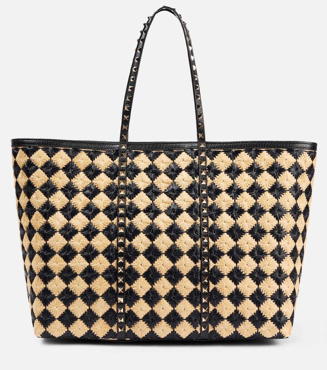 Rockstud Large checked tote bag | Valentino Garavani