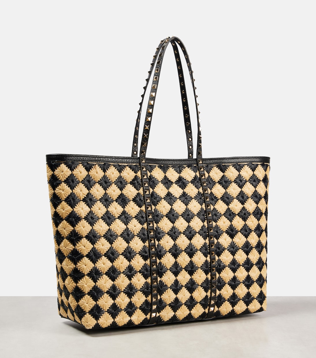 Rockstud Large checked tote bag | Valentino Garavani