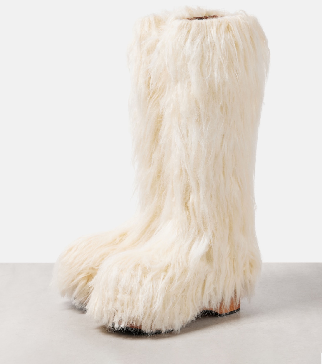Faux fur knee-high boots | Acne Studios