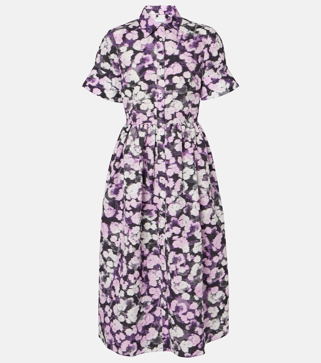 Abito chemisier con stampa floreale | Erdem