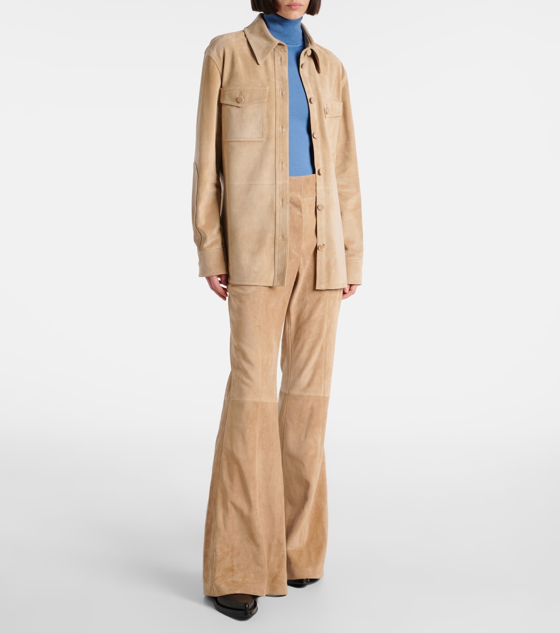 Pantaloni Rhein in suede | Gabriela Hearst
