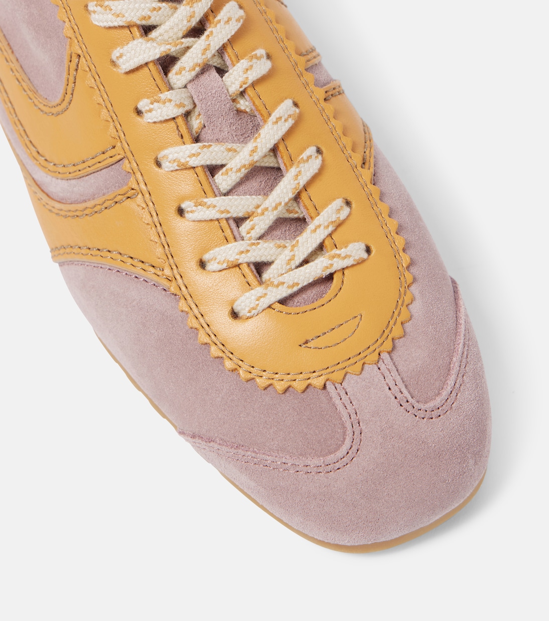 Scarpe da ginnastica in pelle e scamosciato firmate Dries Van Noten per uno stile giovane e trendy