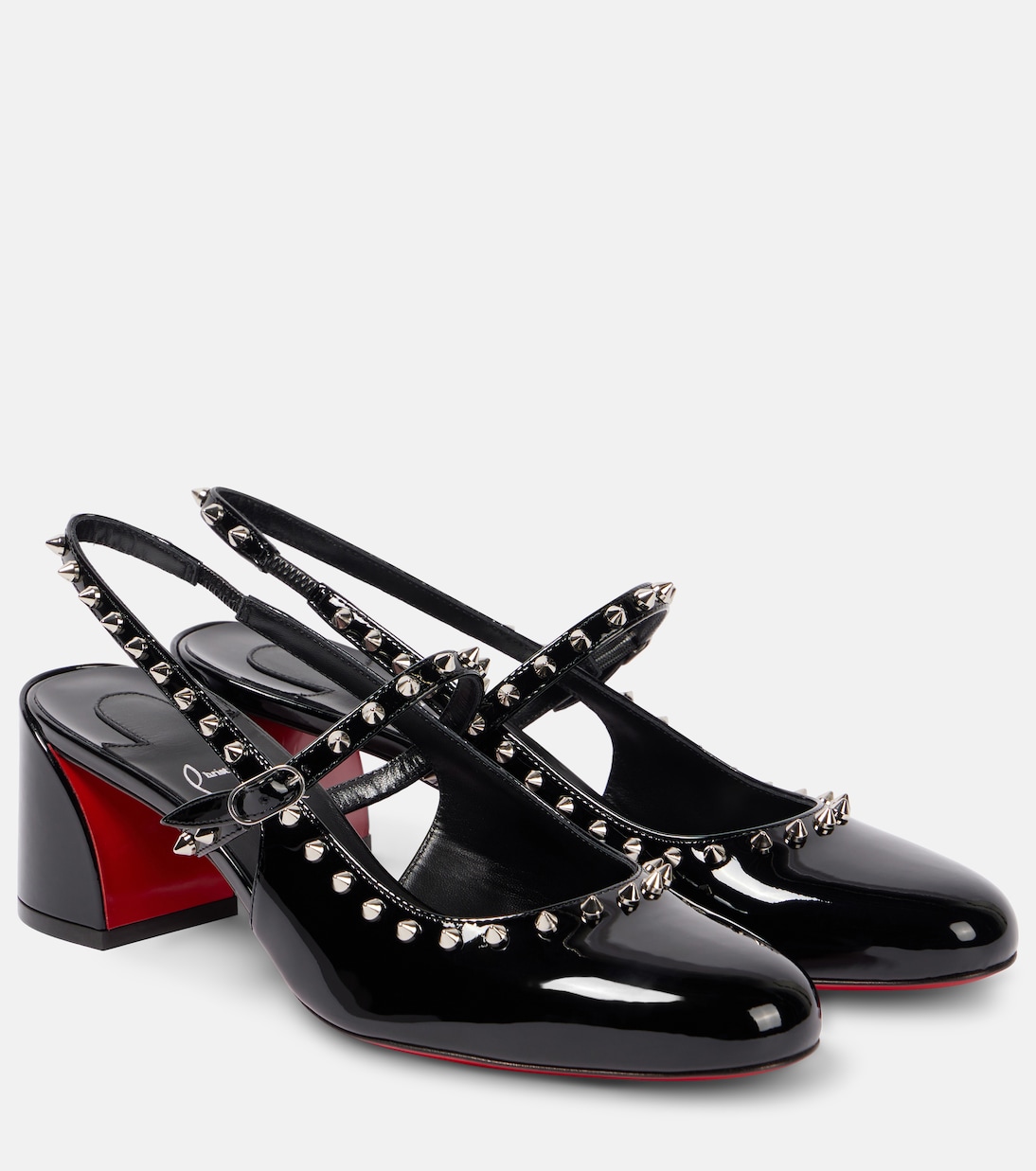 Scarpe Mary Jane in vernice Janispikes 55 di Christian Louboutin per giovani alla moda