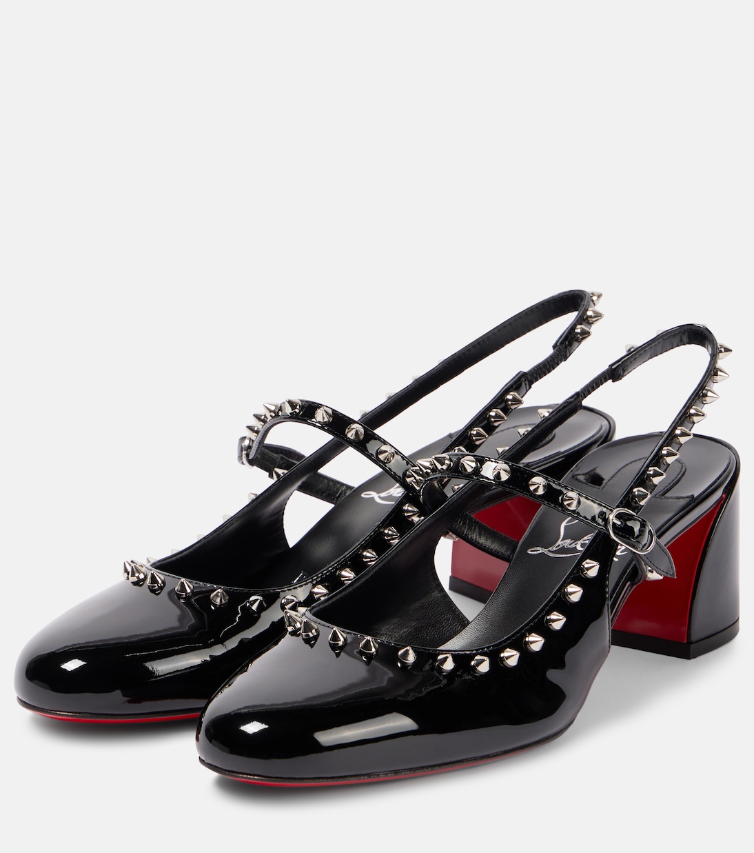 Scarpe Mary Jane in vernice Janispikes 55 di Christian Louboutin per giovani alla moda