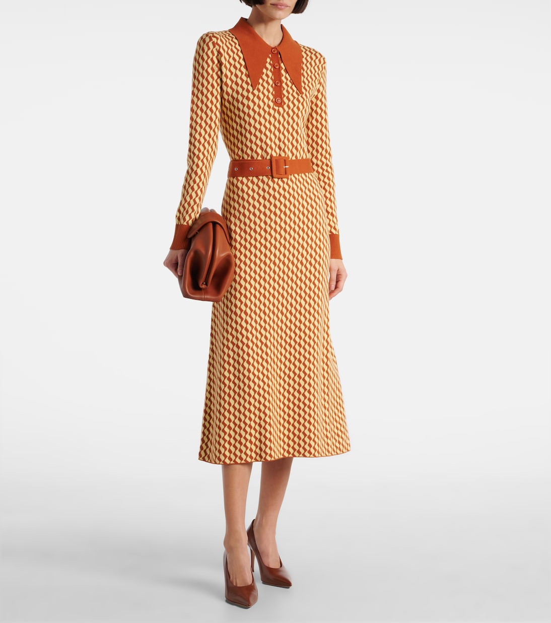 Abito midi in misto cotone | Rixo