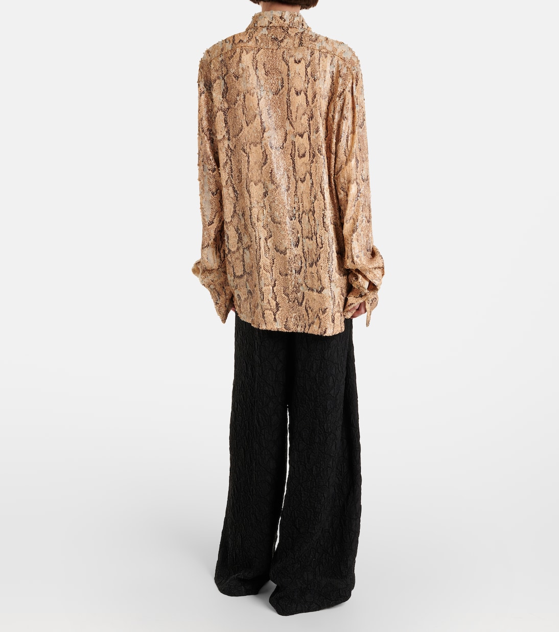 Sequined snake-effect shirt | Dries Van Noten