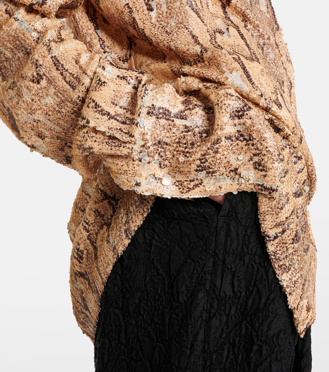 Sequined snake-effect shirt | Dries Van Noten