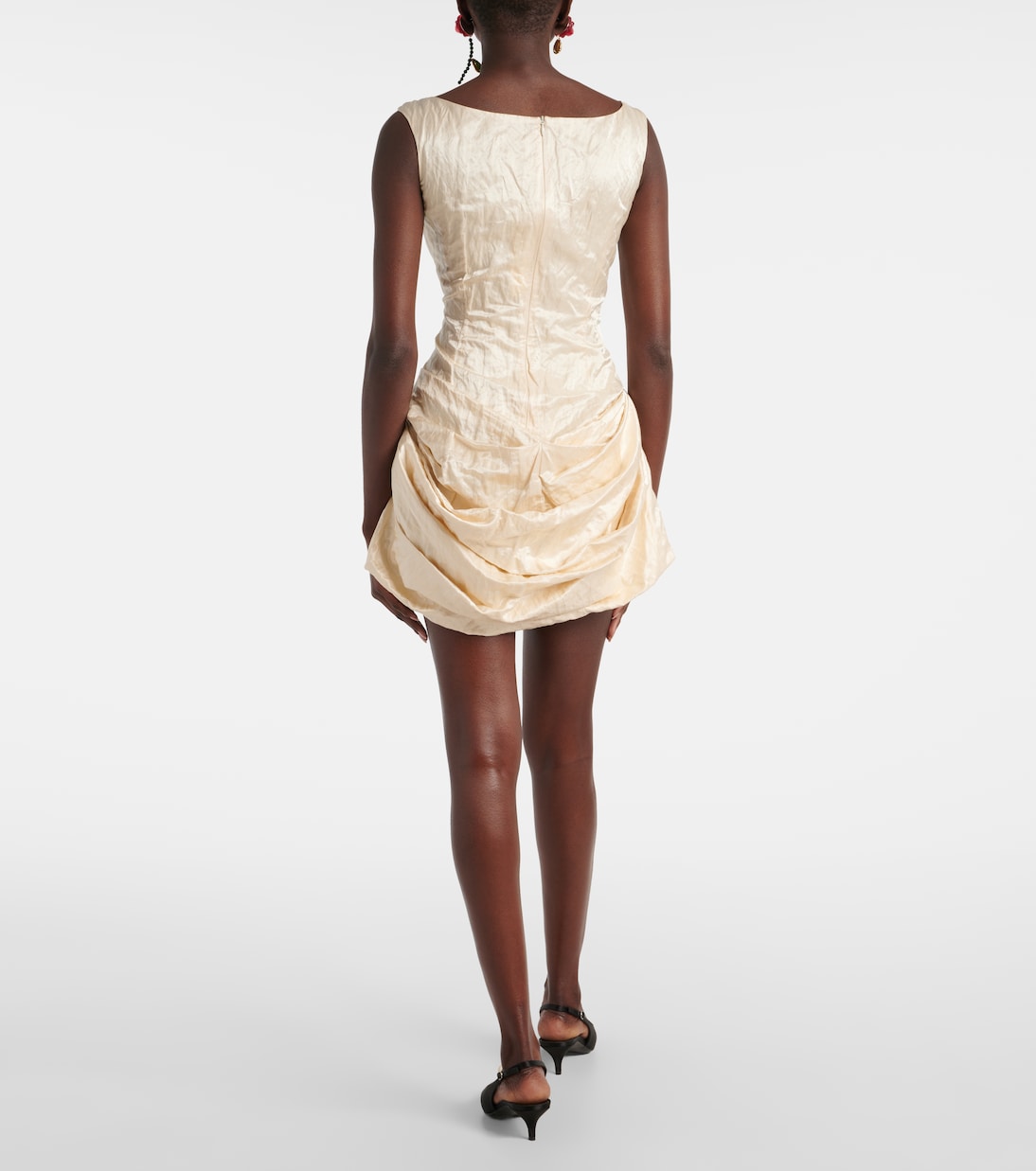 Draped cotton-blend minidress | Magda Butrym
