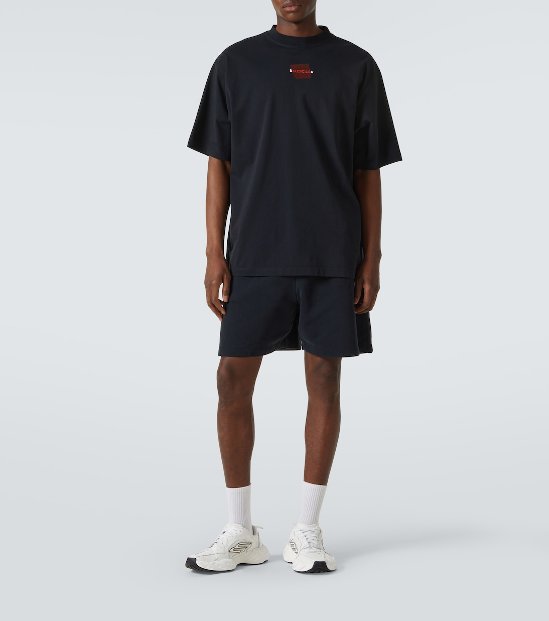 Shorts de forro polar de algodón | Balenciaga