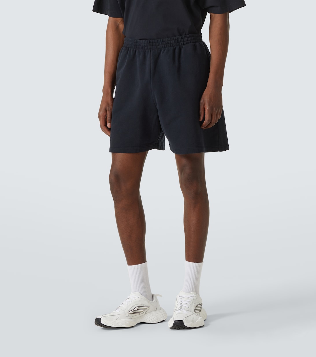 Shorts de forro polar de algodón | Balenciaga