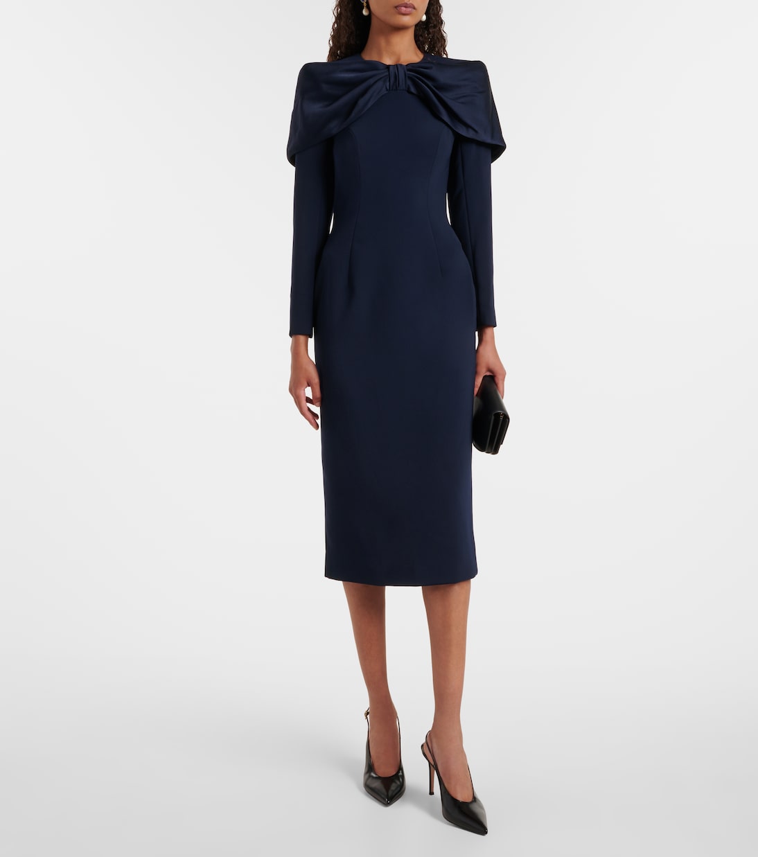 Vestido midi Penny con capa | Jenny Packham