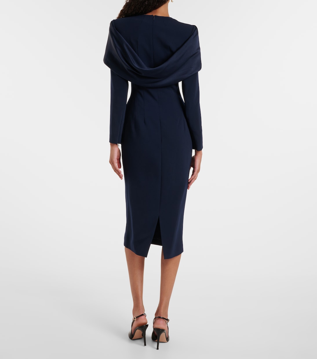 Vestido midi Penny con capa | Jenny Packham