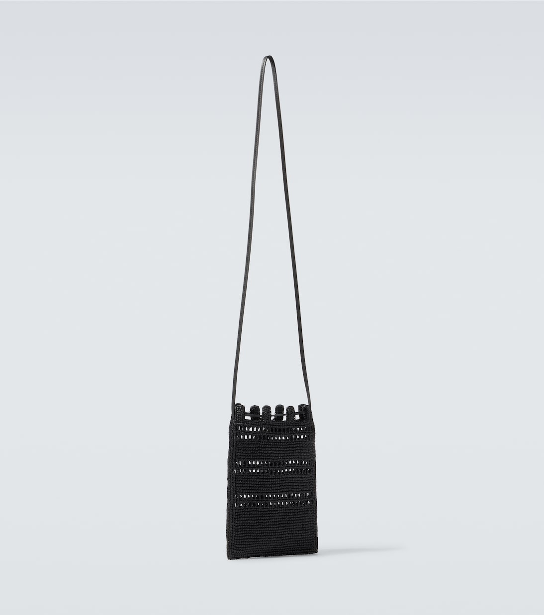 Paula's Ibiza - Borsa a tracolla in rafia con logo | Loewe