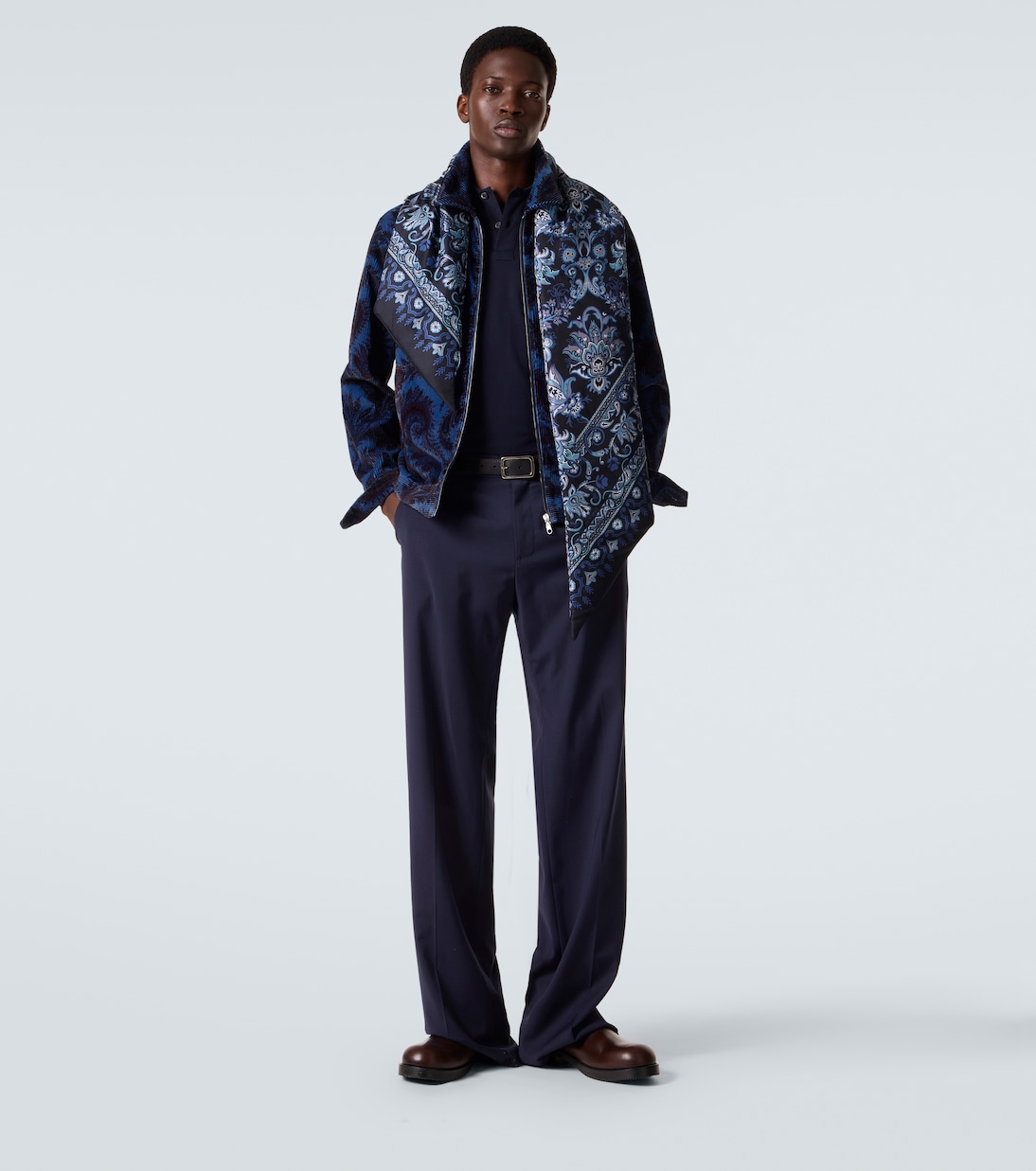Paisley printed silk twill scarf | Etro