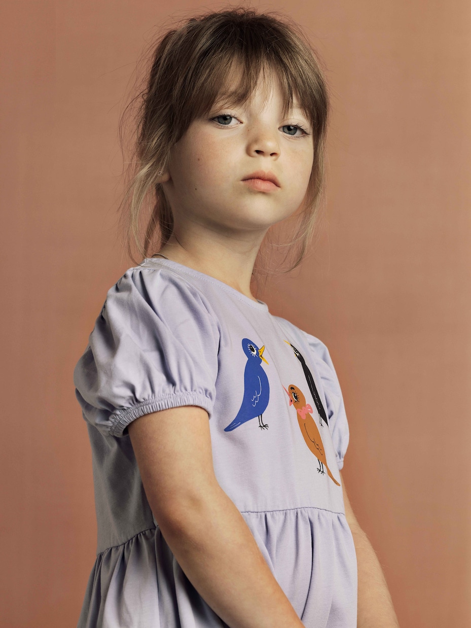 Bedrucktes Kleid aus einem Baumwollgemisch | Mini Rodini