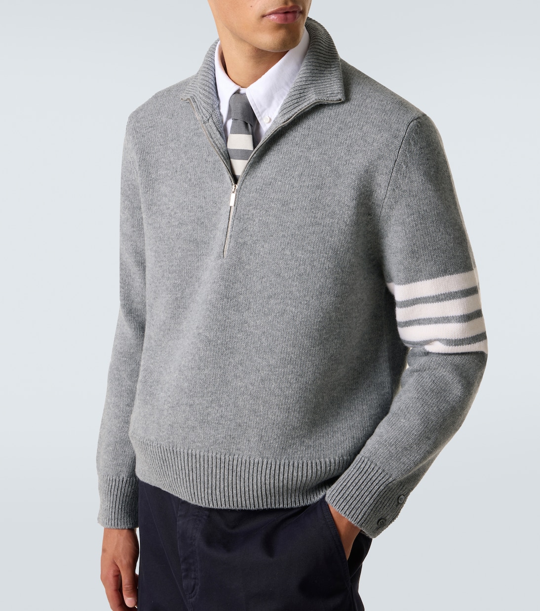 Pullover 4-Bar aus Schurwolle | Thom Browne