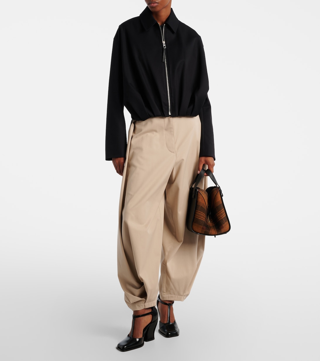 Hammock Compact leather tote bag | Loewe
