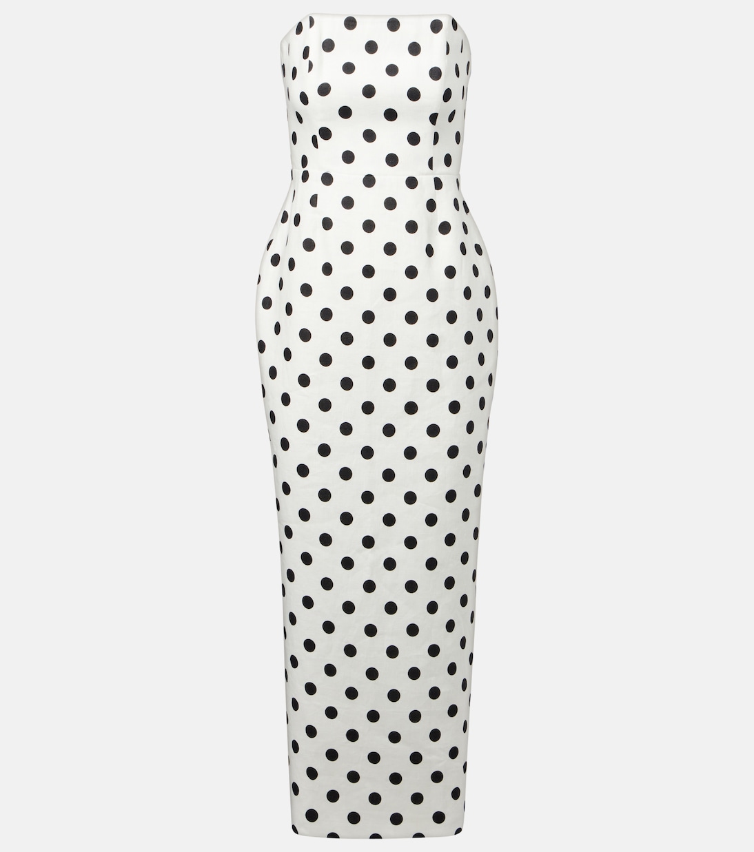 Romeo polka-dot linen maxi dress | Posse