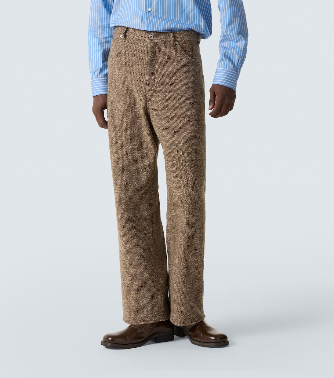 Wool tweed wide-leg pants | Auralee