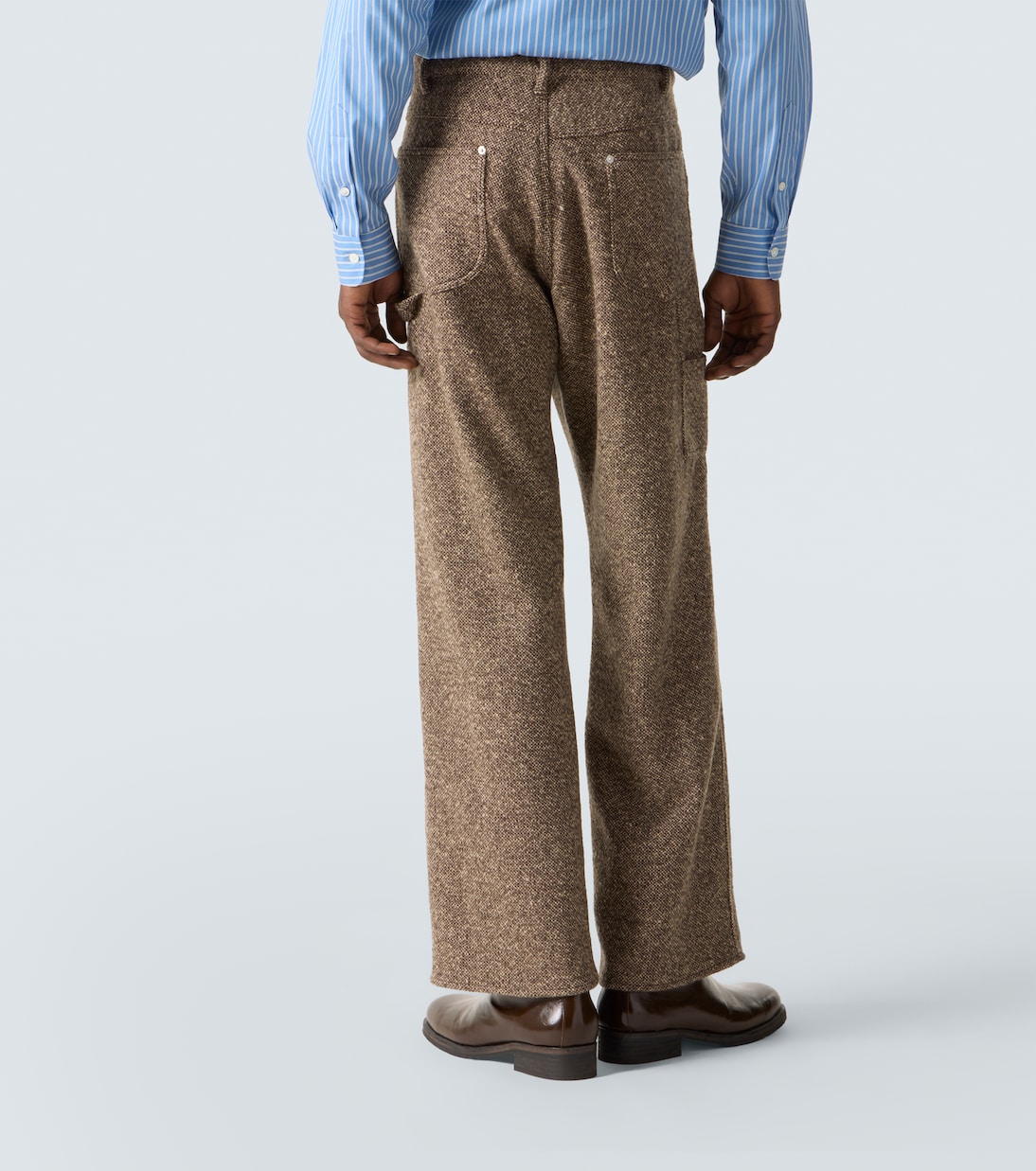 Wool tweed wide-leg pants | Auralee