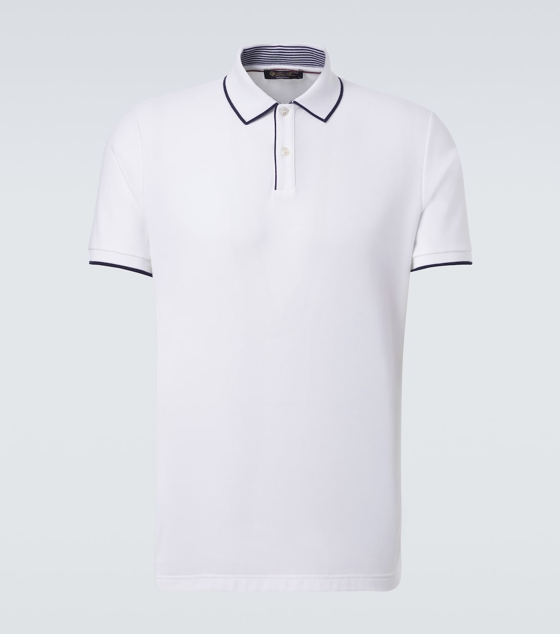 코튼 블렌드 피케 폴로 셔츠 | Loro Piana