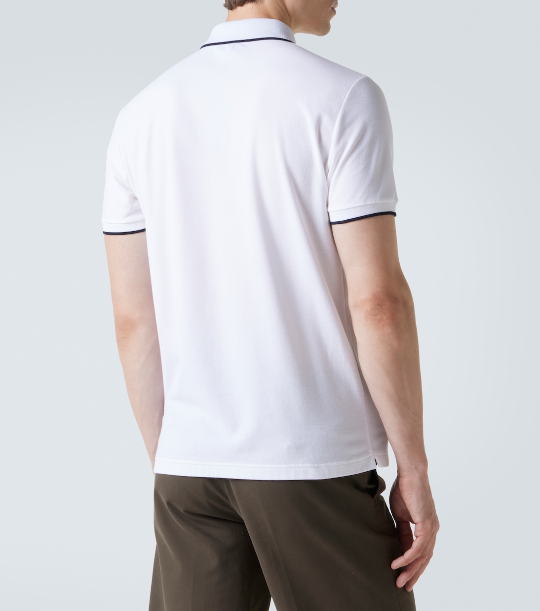 코튼 블렌드 피케 폴로 셔츠 | Loro Piana