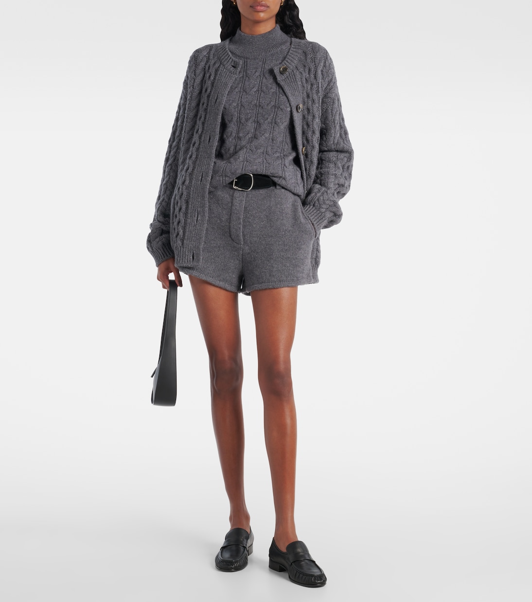 Tyra high-rise cashmere shorts | Lisa Yang