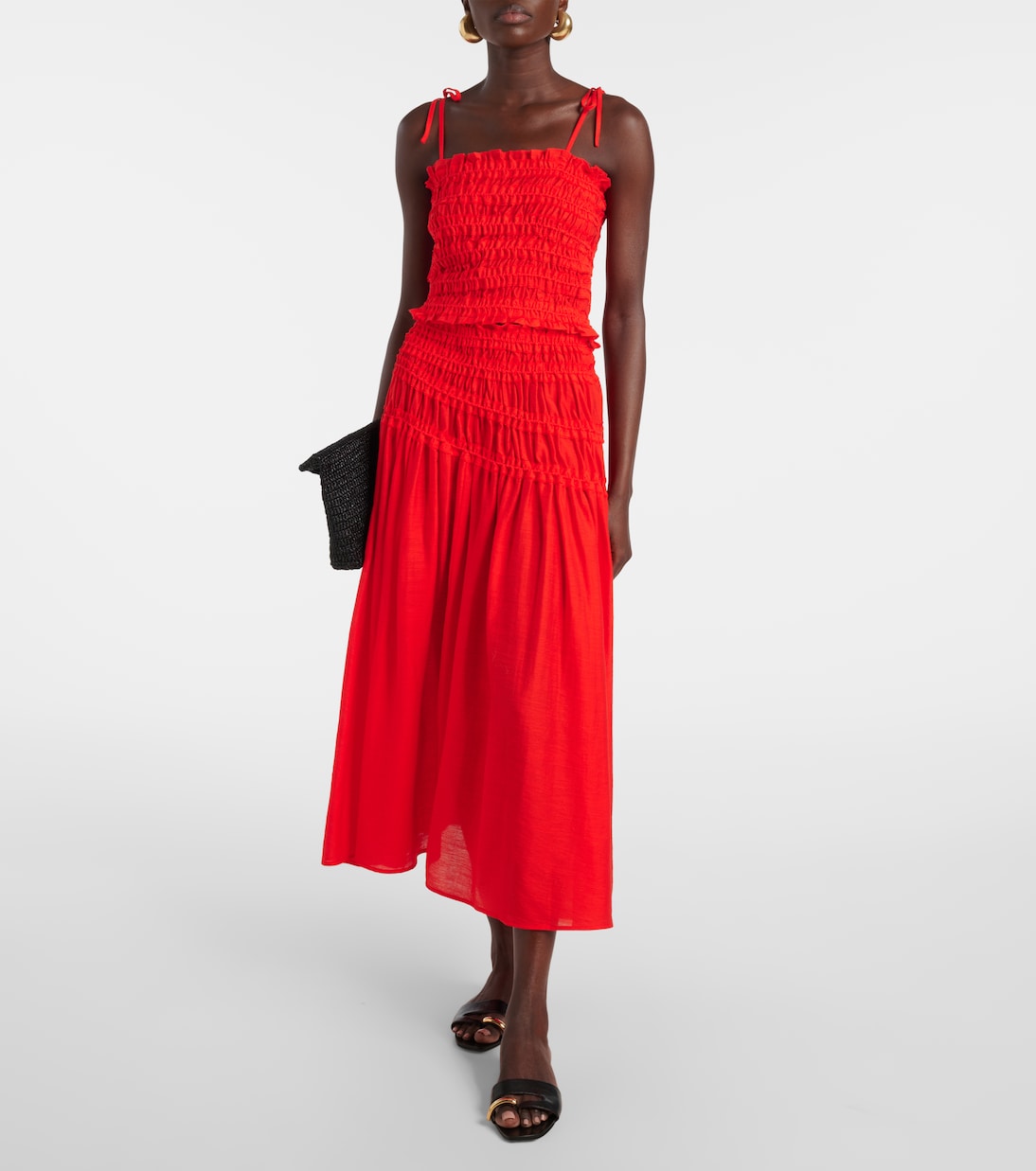 Smocked tank top | Tory Burch