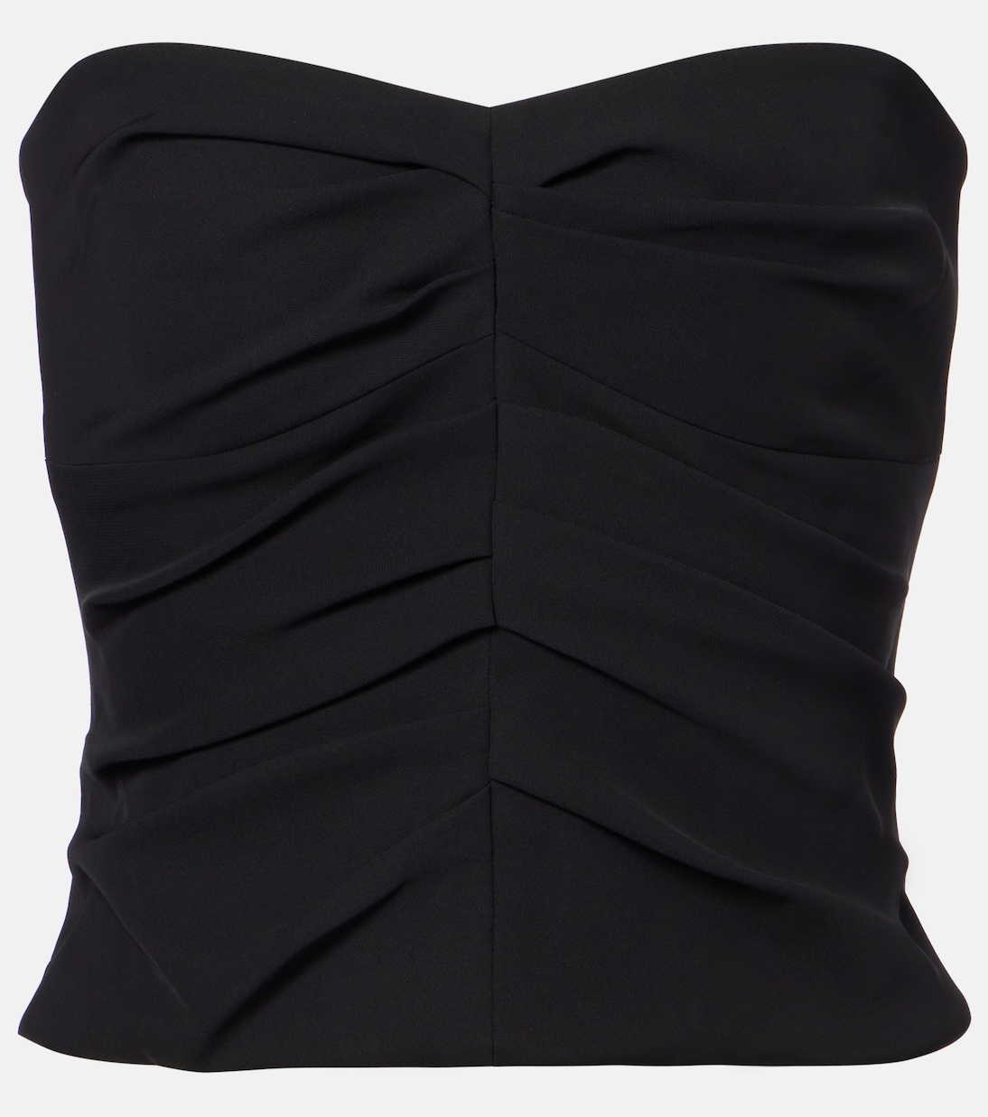 Ruched crêpe tube top | The Sei