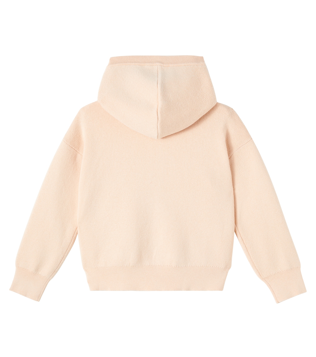Logo cotton and wool zip-up hoodie | Chloé Kids