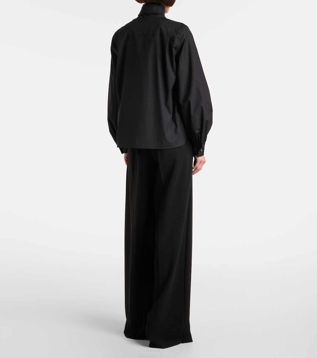 Bosforo bow-detail cotton-blend blouse | Max Mara