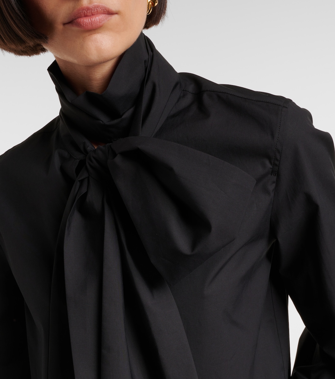 Bosforo bow-detail cotton-blend blouse | Max Mara